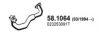 VW 023253091T Exhaust Pipe